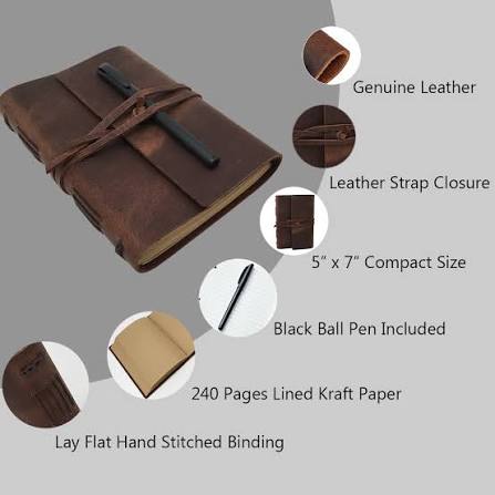 Imperial Leather-Bound Daily Journal
